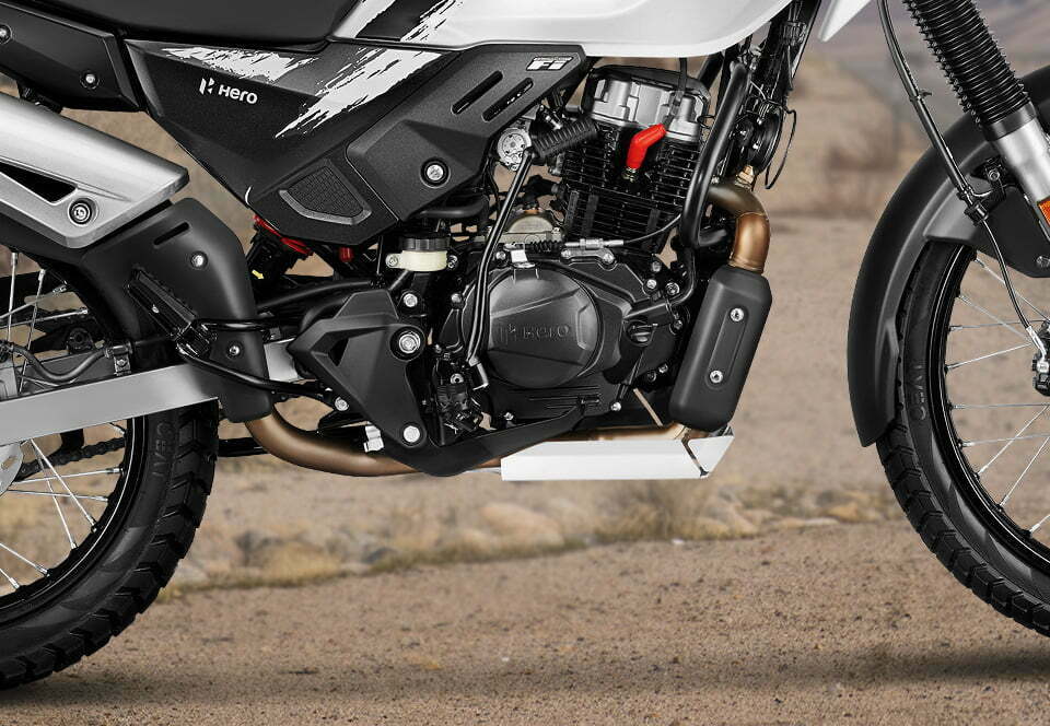 High Ground Clearance of adventure bike