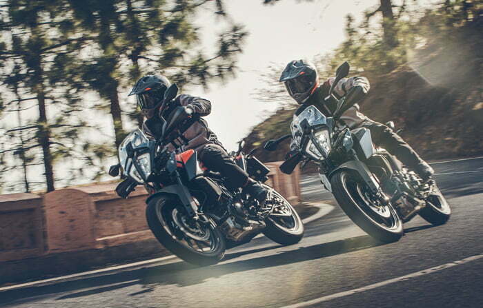 KTM 390 Adventure on road