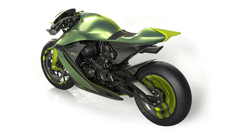 Aston Martin AMB 001 Pro track motorcycle detail