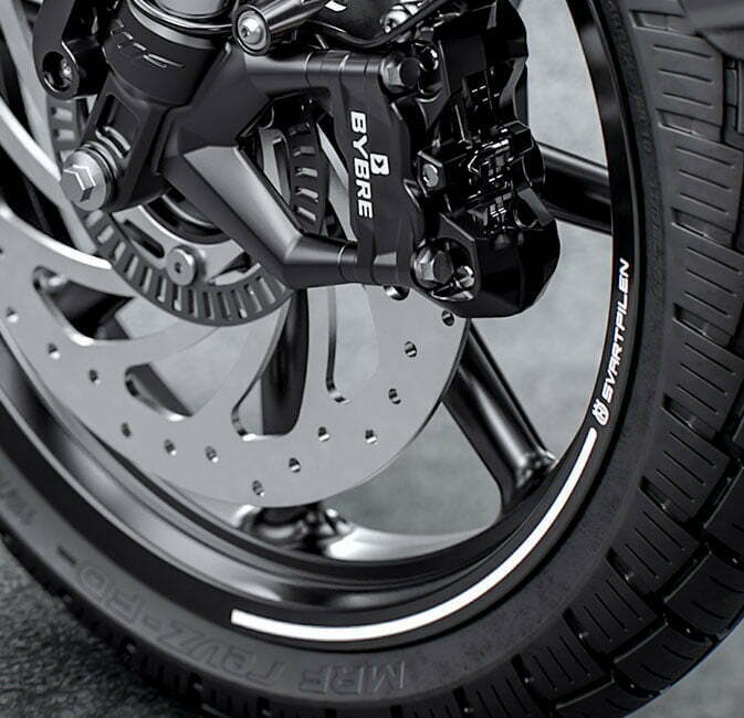 Husqvarna Svartpilen 250 wheels and brakes