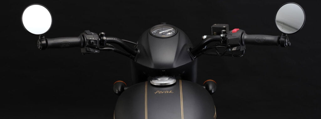 Jawa Perak handlebar detail