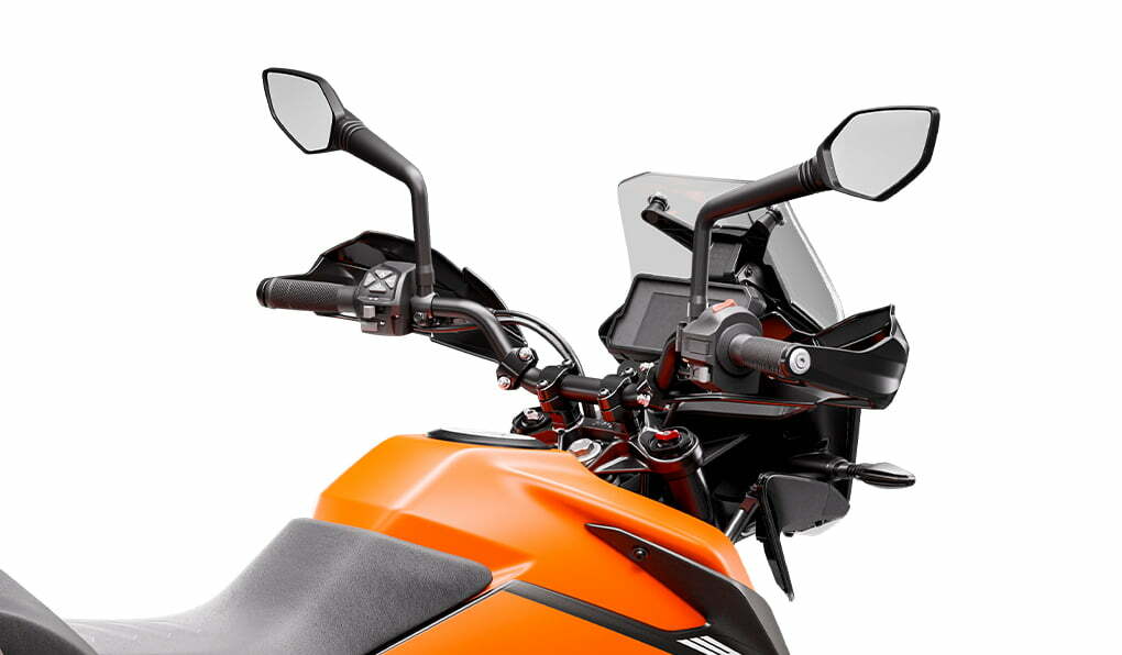 KTM 390 Adventure side-profile dimensions