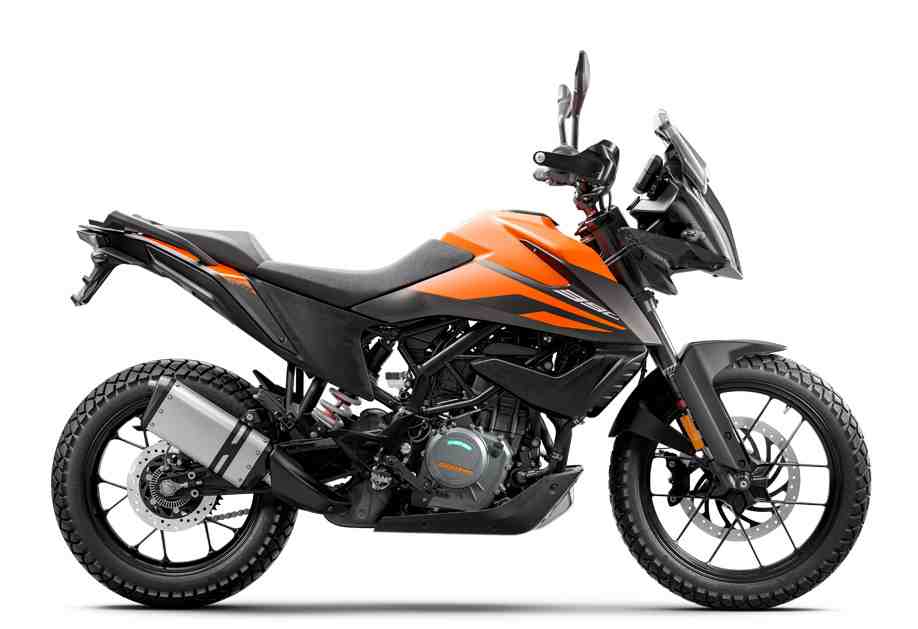KTM 390 Adventure in orange