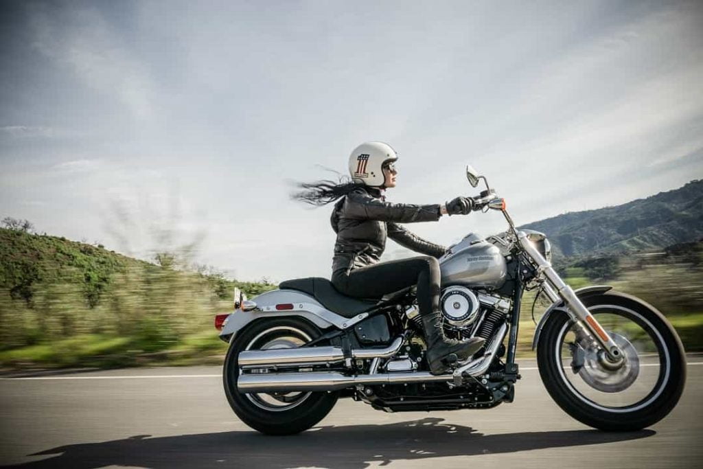 women riding harley davidson