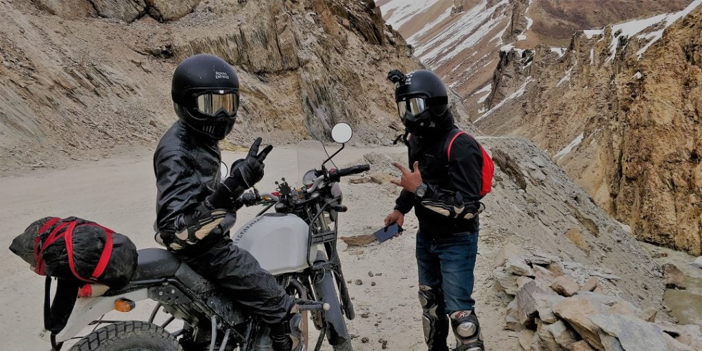 boys ready for their mountain ride in Ladhak