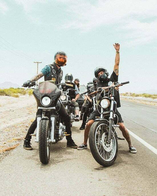 group of Riders enjoying the road trip