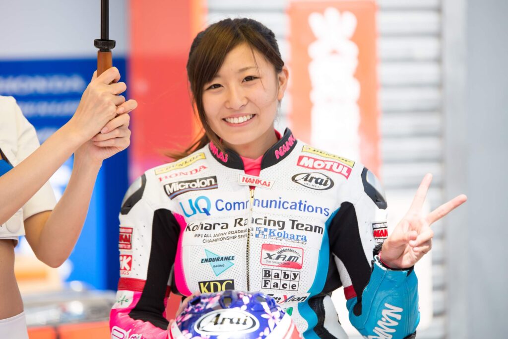 Shizuka Okazaki Japanese motorcycle race