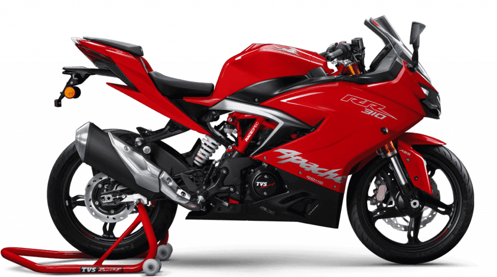 Racing red model of Apache RR310