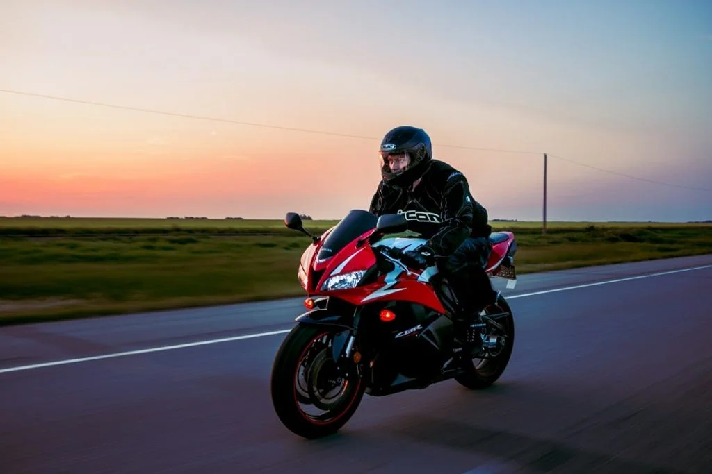 guy riding a sports bikes